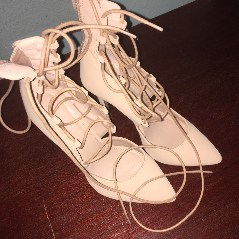 Lace up heels